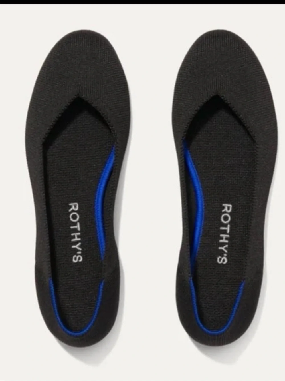 Rothy’s Round Toe Flats Black Size 7.5
